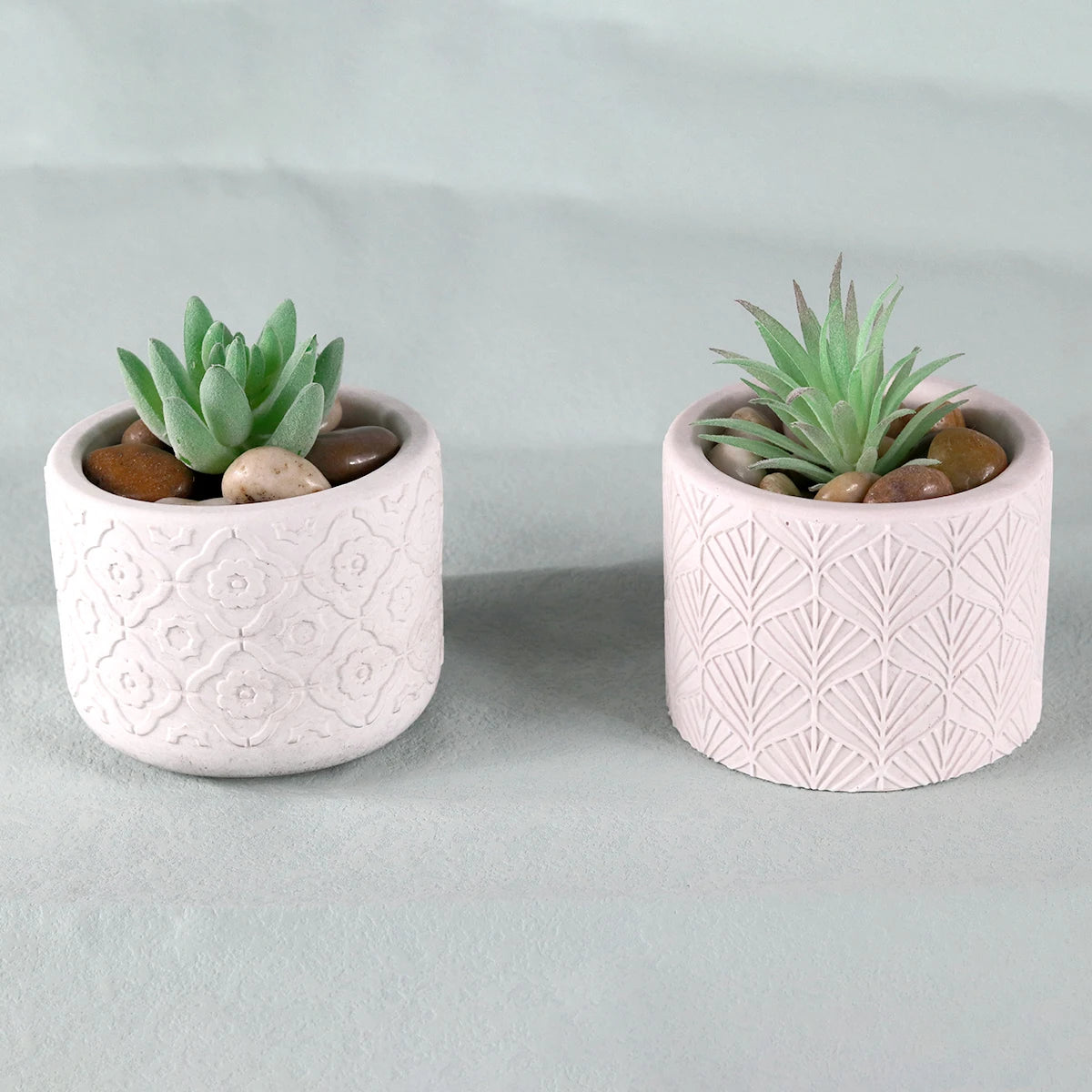 Cylinder Flower Pot Silicone Molds DIY Cement Concrete Plaster Candle Jar Box Pottery Mould Handmade Planter Gardening Decor