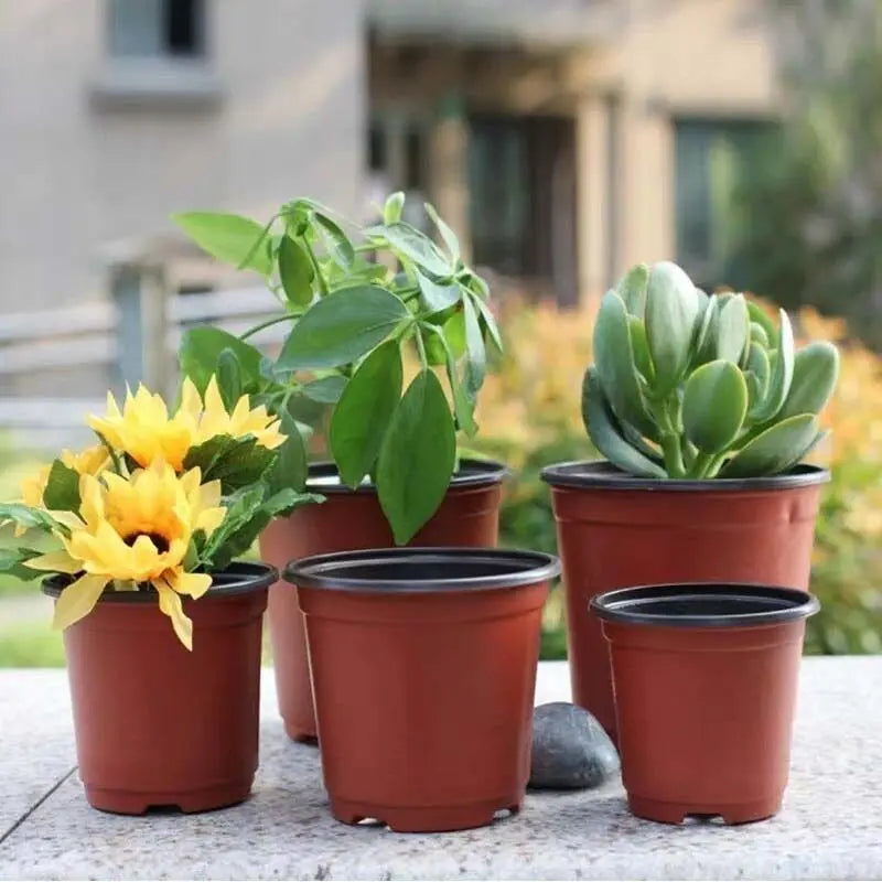 4 Size Plant Pot Garden Nursery Seed Starting Flowerpots Lightweight Succulent Seedling Tray Flower Vegetable Container Box