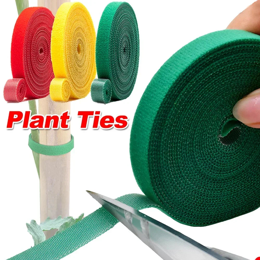 3/2/1Rolls Plant Ties Nylon Garden Bandage Plant Shape Support Gardening Accessories 2m Resealable Cable Tie Data Storage Supply