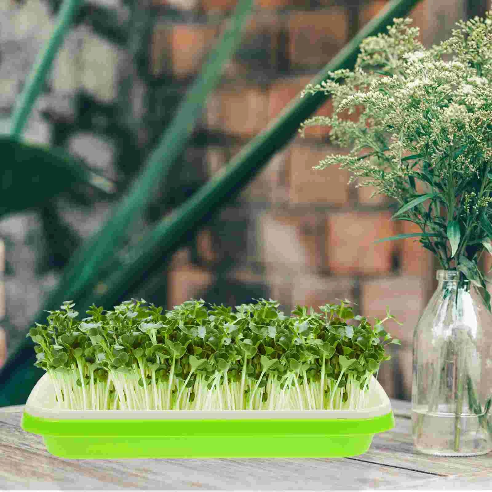 Germination Tray Starter Planter Soilless Sprout Trays Useful Garden Supplies Premium Nursery Vegetable Site Pot Microgreens