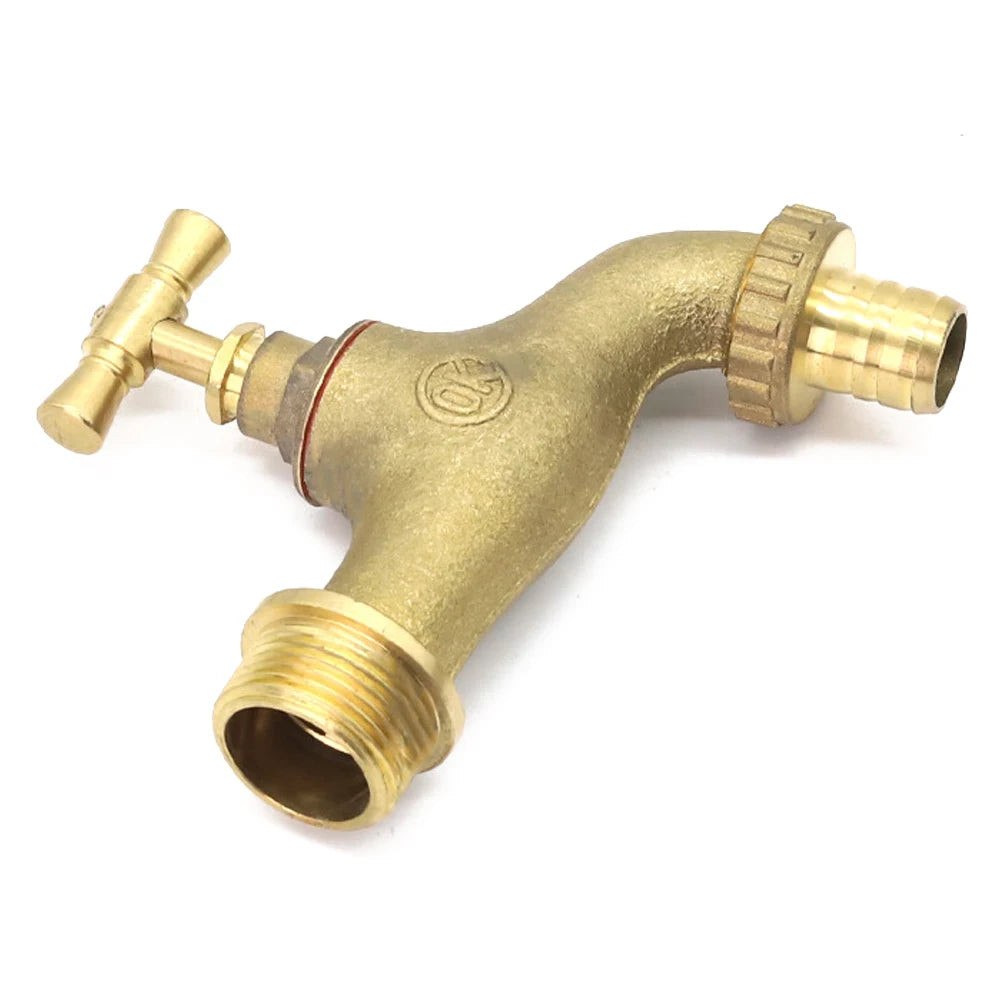 1PCS 1/2" 3/4" Metal Water Tap Brass Copper Garden Home Irrigation Faucet Replacement Valve Fitting Switch Tool Durable Coupling