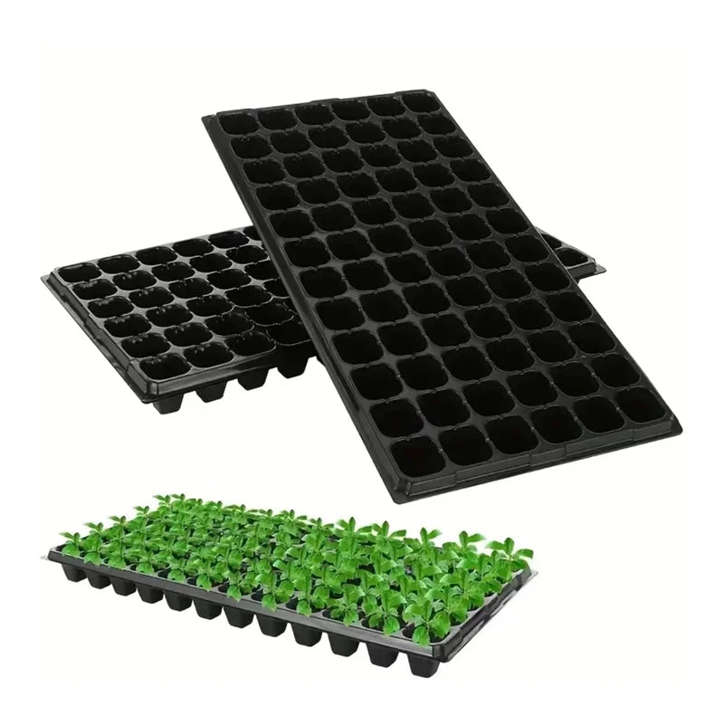 5pcs Seed Starter trays,Gardening Germination Plastic Seedling Tray, Nursery Pots Plant Starting Trays! Garden Outdoor Supplies