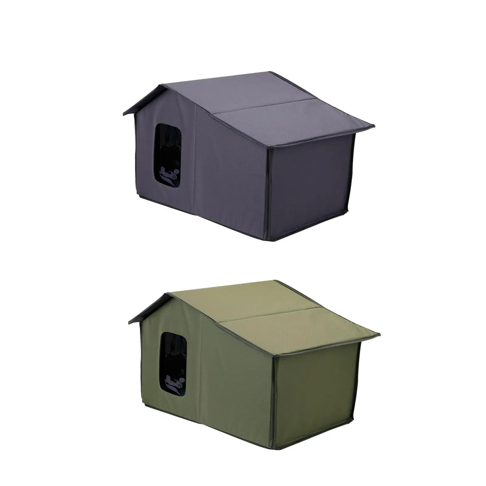 Cat House for Outdoor Cats Tent Waterproof Cozy Windproof Sleeping Kitty Dog House for Puppy Courtyard Lawn Backyard Garden