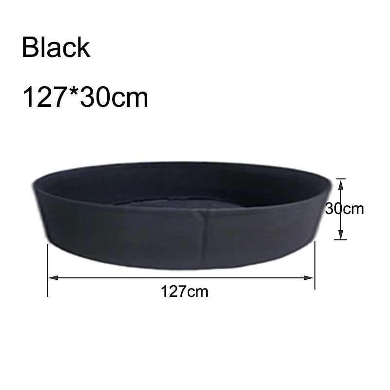 100 Gallons Growing Bags Fabric Garden Raised Bed Round Planting Container Grow Bags Fabric Planter Pot For Flowers Nursery Pot