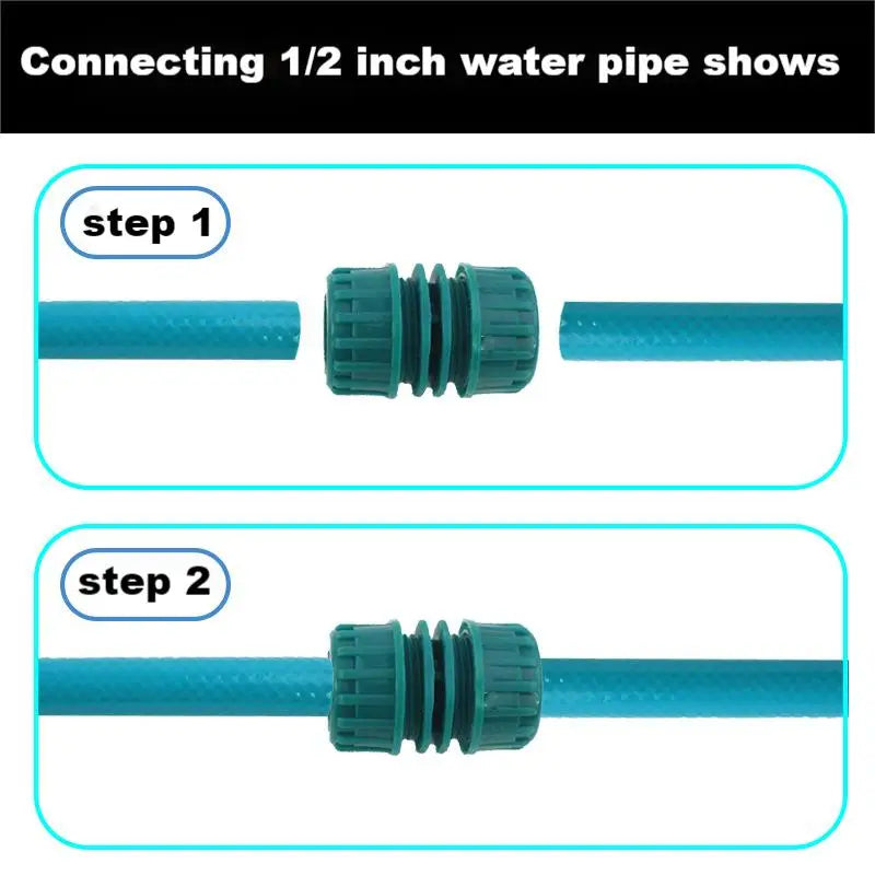 5pcs G1/2 Hose Pipe Connector Garden Joiner Mender Extend Repair Adaptor Coupler Yard Garden Outdoor Living Watering Equipment