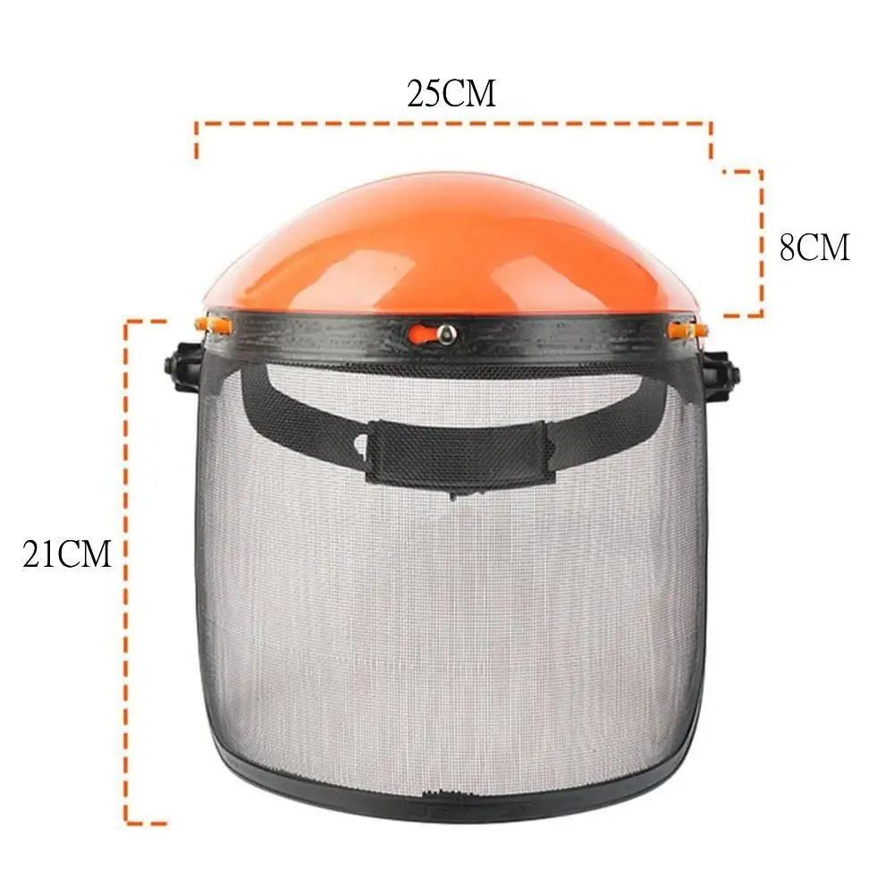 Splash Prevention Electric Cutting Gardening Protection Mesh Face Shield Protective Mask Chainsaw Helmet Safety Helmet