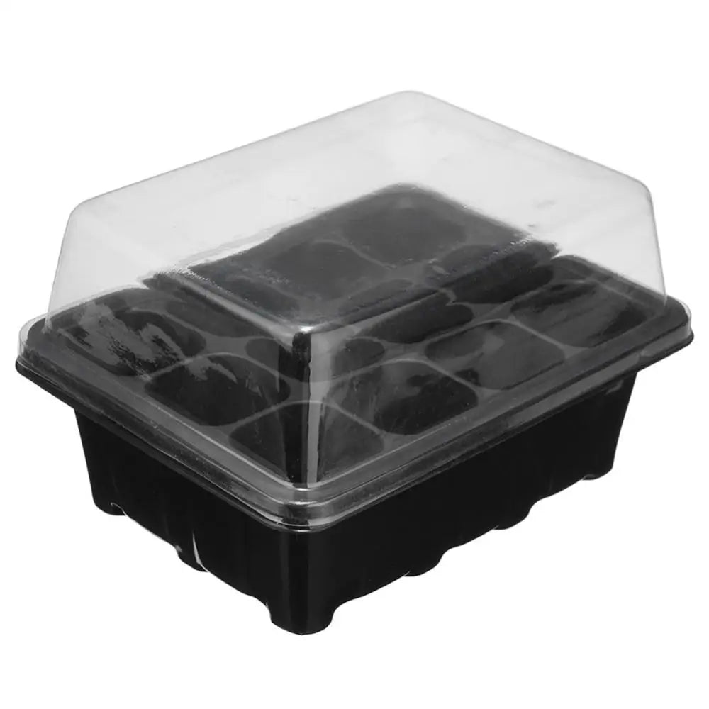 Hole Seedling Trays Seed Starter Plant Flower Grow Box Propagation For Gardening Grow Starting Germination Box With Lids